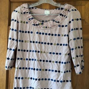 Light pink Postmark Anthropologie 3/4 sleeve shirt